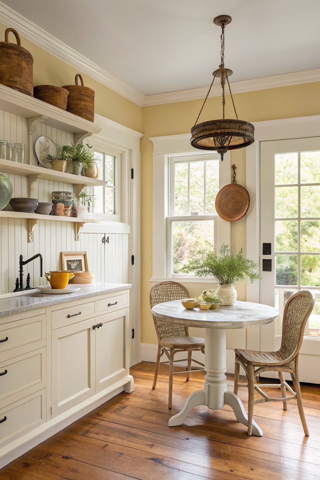 Creamy Off-White Kitchen Cabinets
