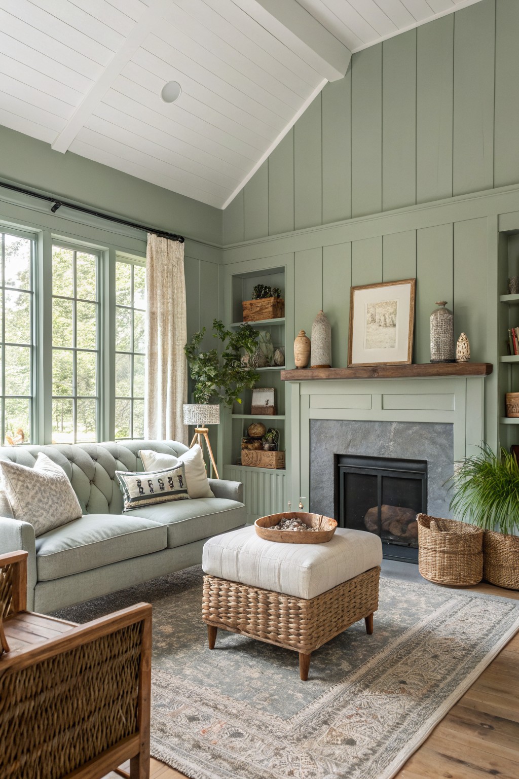 Soft Sage Green Walls