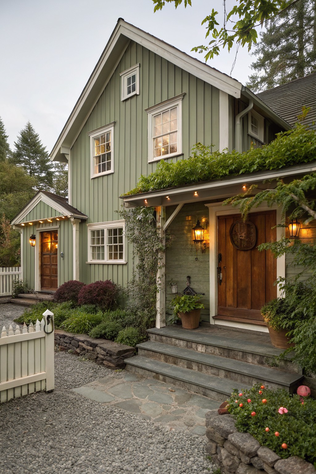 Muted Sage Green Siding