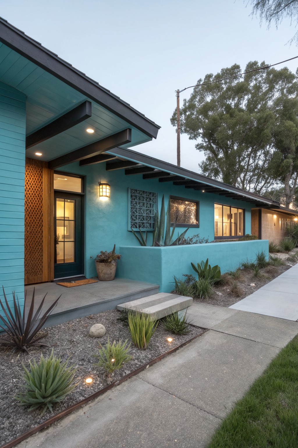 Bold Teal Siding