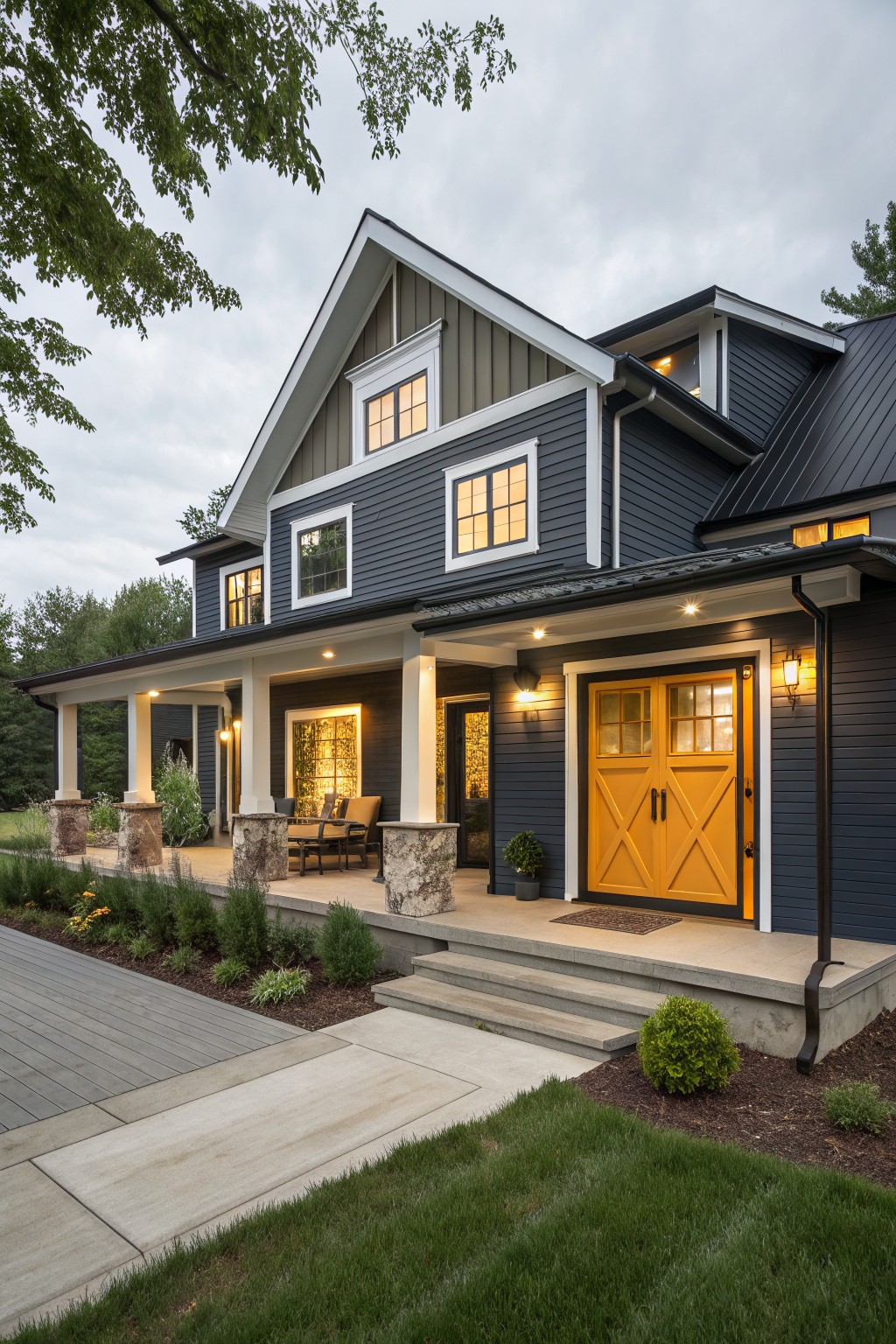 Dark Navy Siding