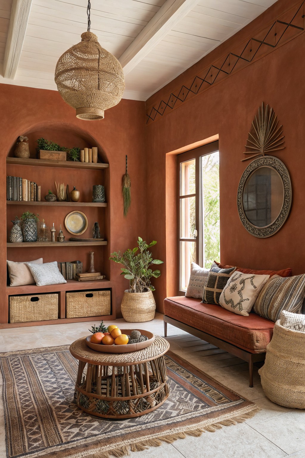 Warm Terracotta Walls