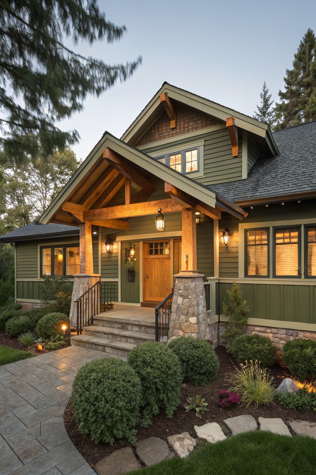 Sage Green Siding