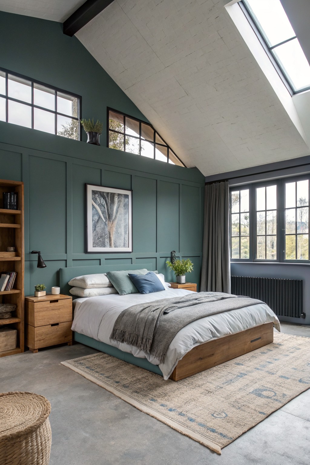 Deep Teal Bedroom Walls