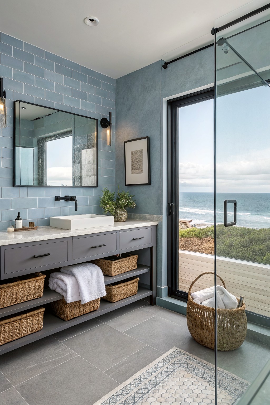 Soft Blue Gray Walls