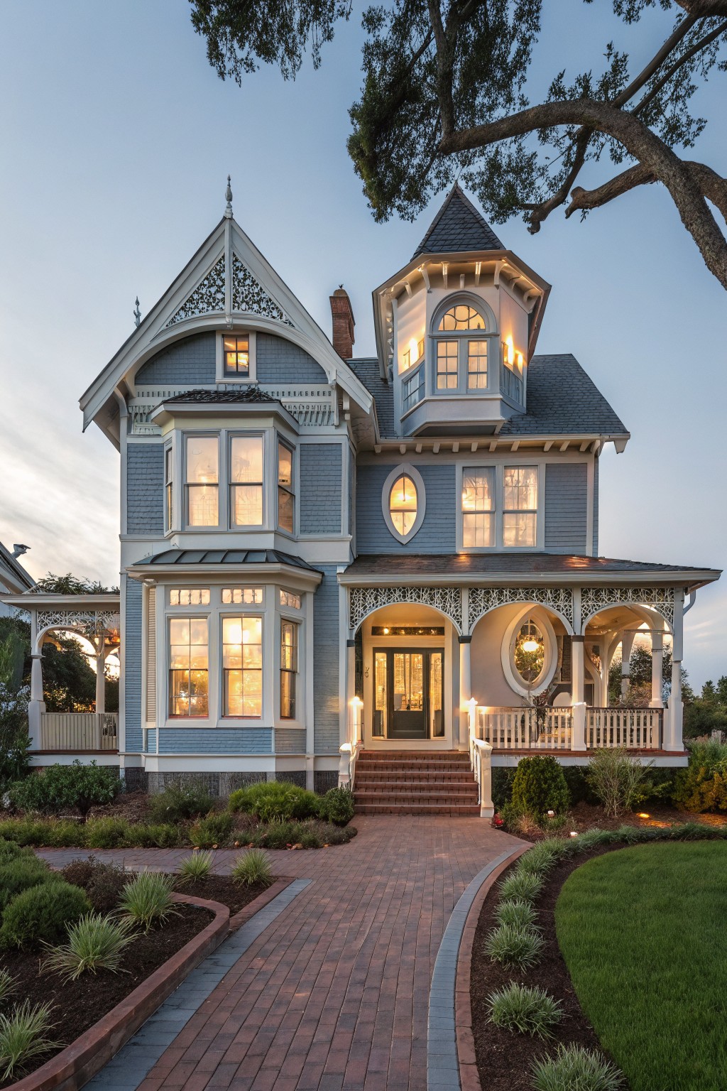 Soft Blue Gray Siding