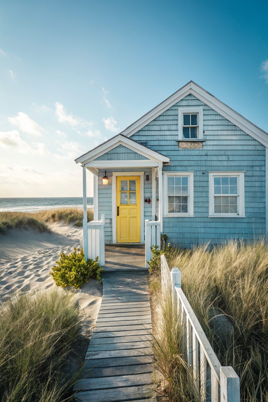 Soft Blue Gray Siding