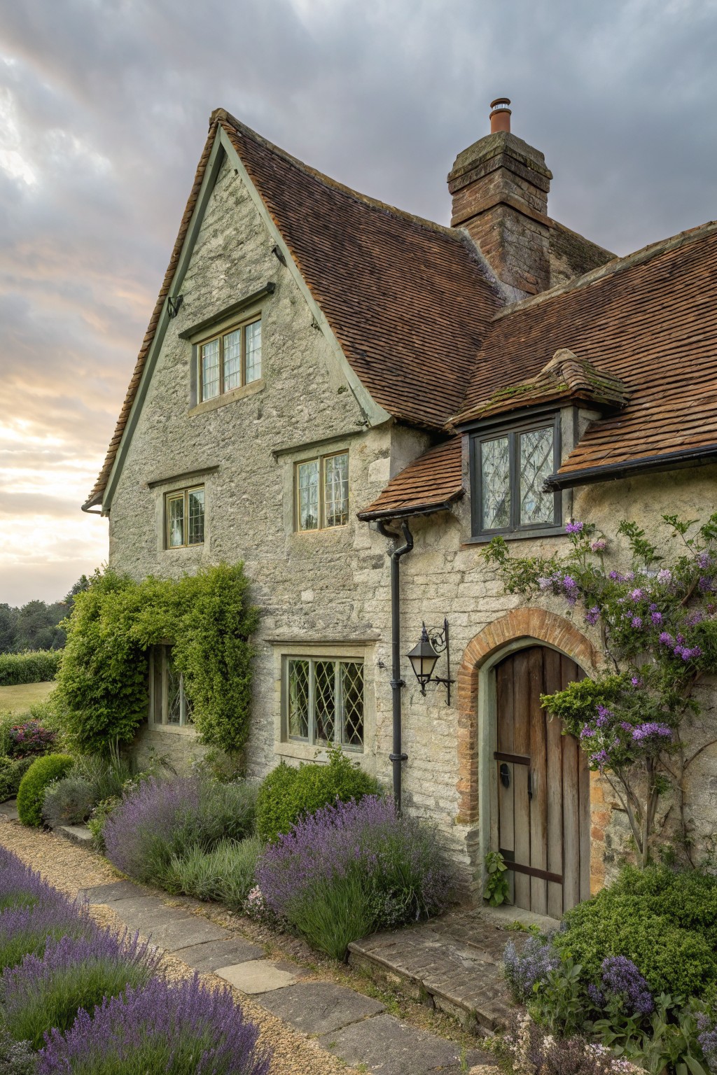 Soft Gray Stone Walls