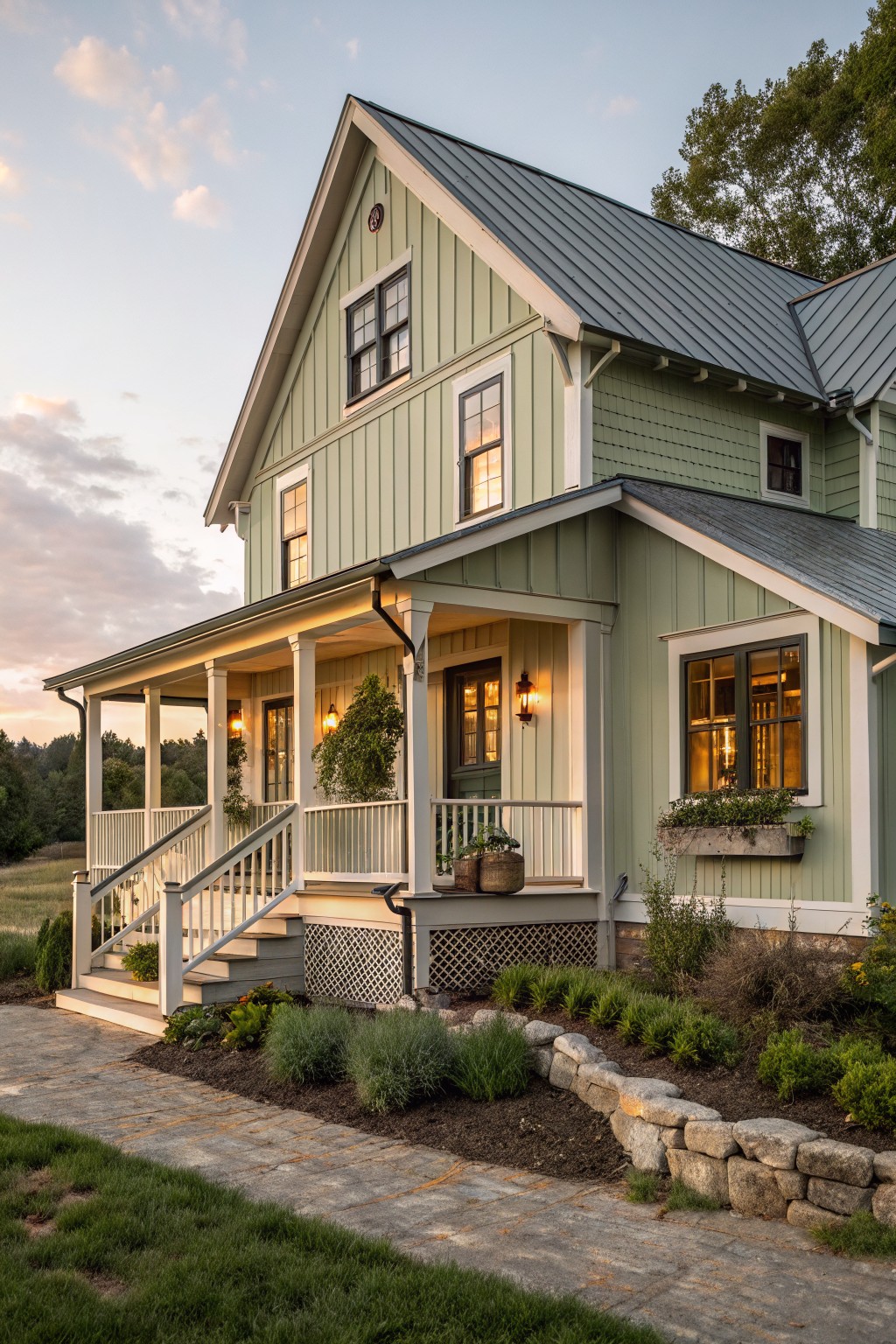 Soft Sage Green Siding