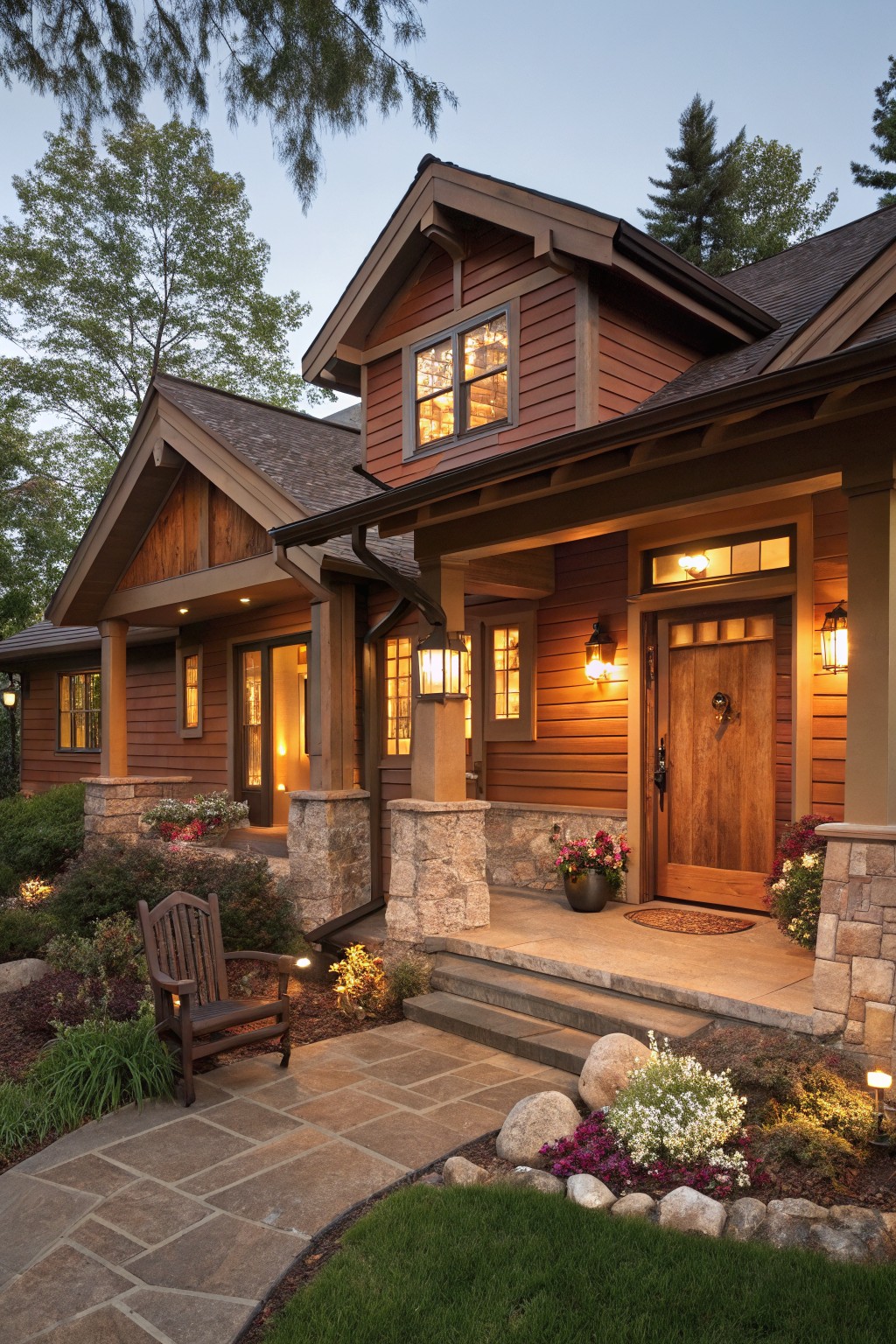 Warm Brown Siding