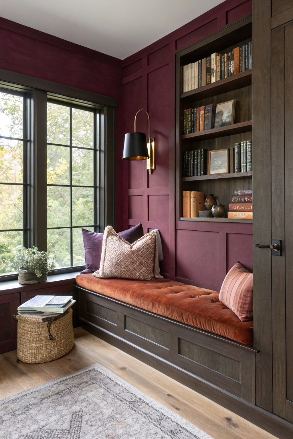 Deep Burgundy Walls