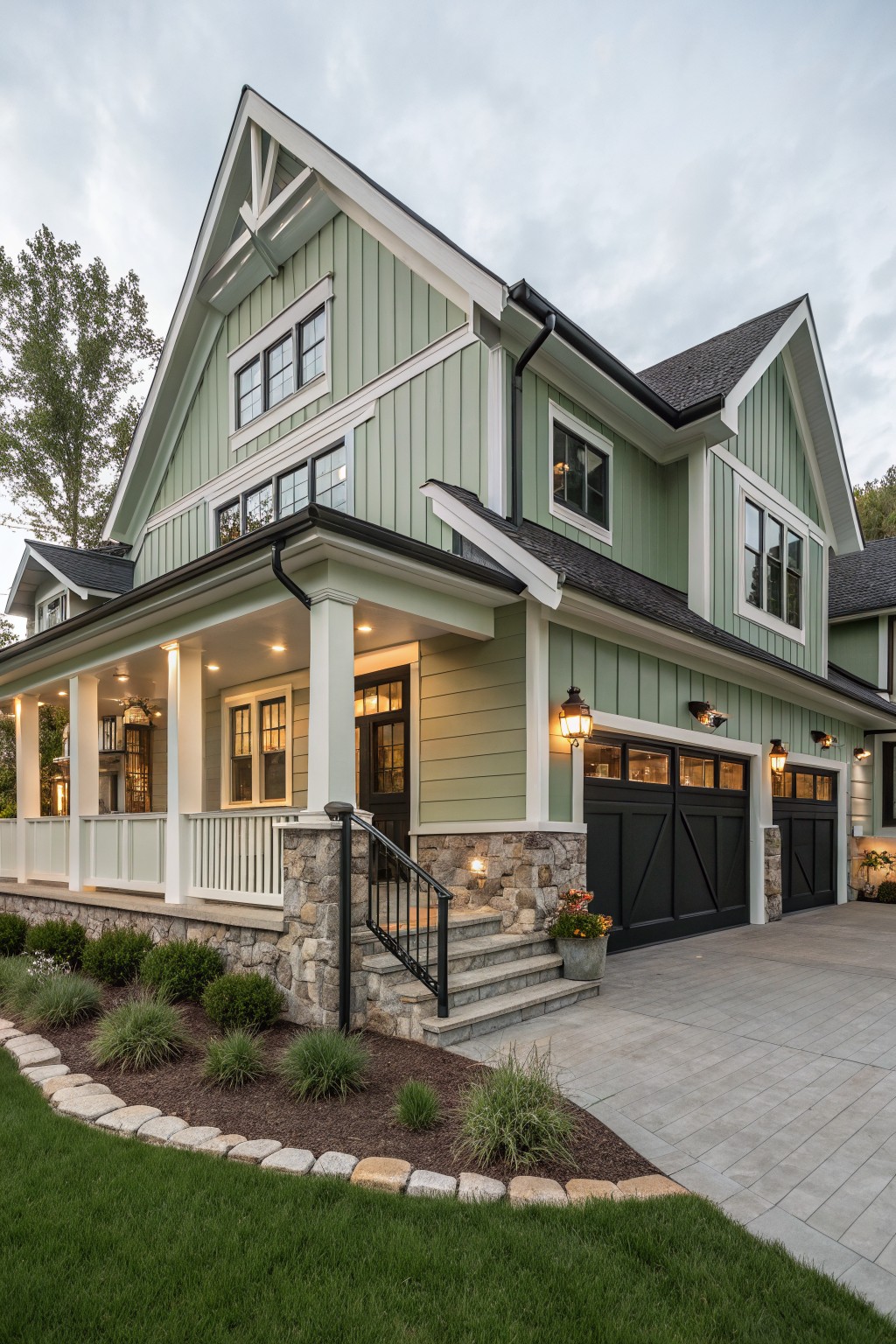 Soft Sage Green Siding