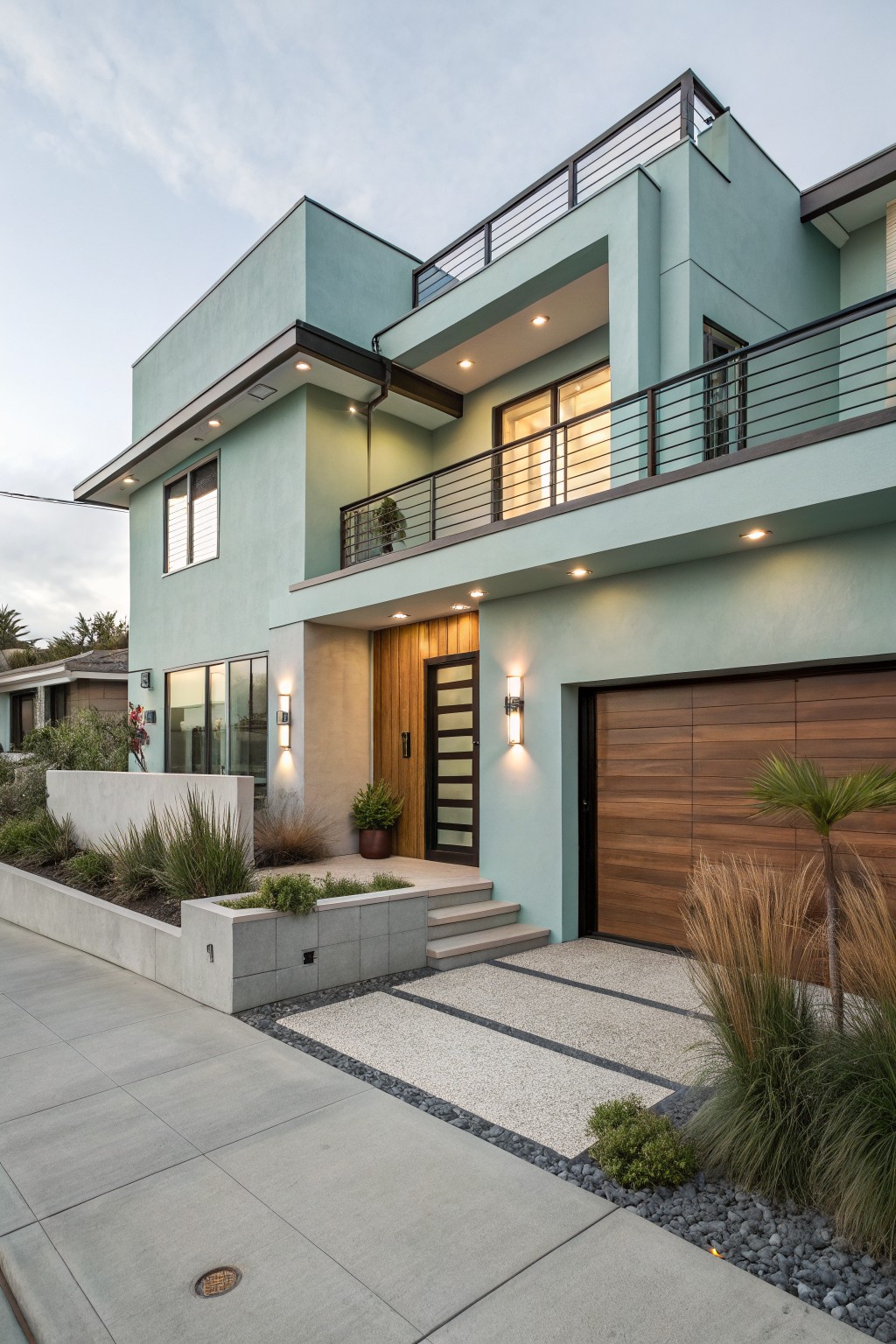 Soft Green Siding