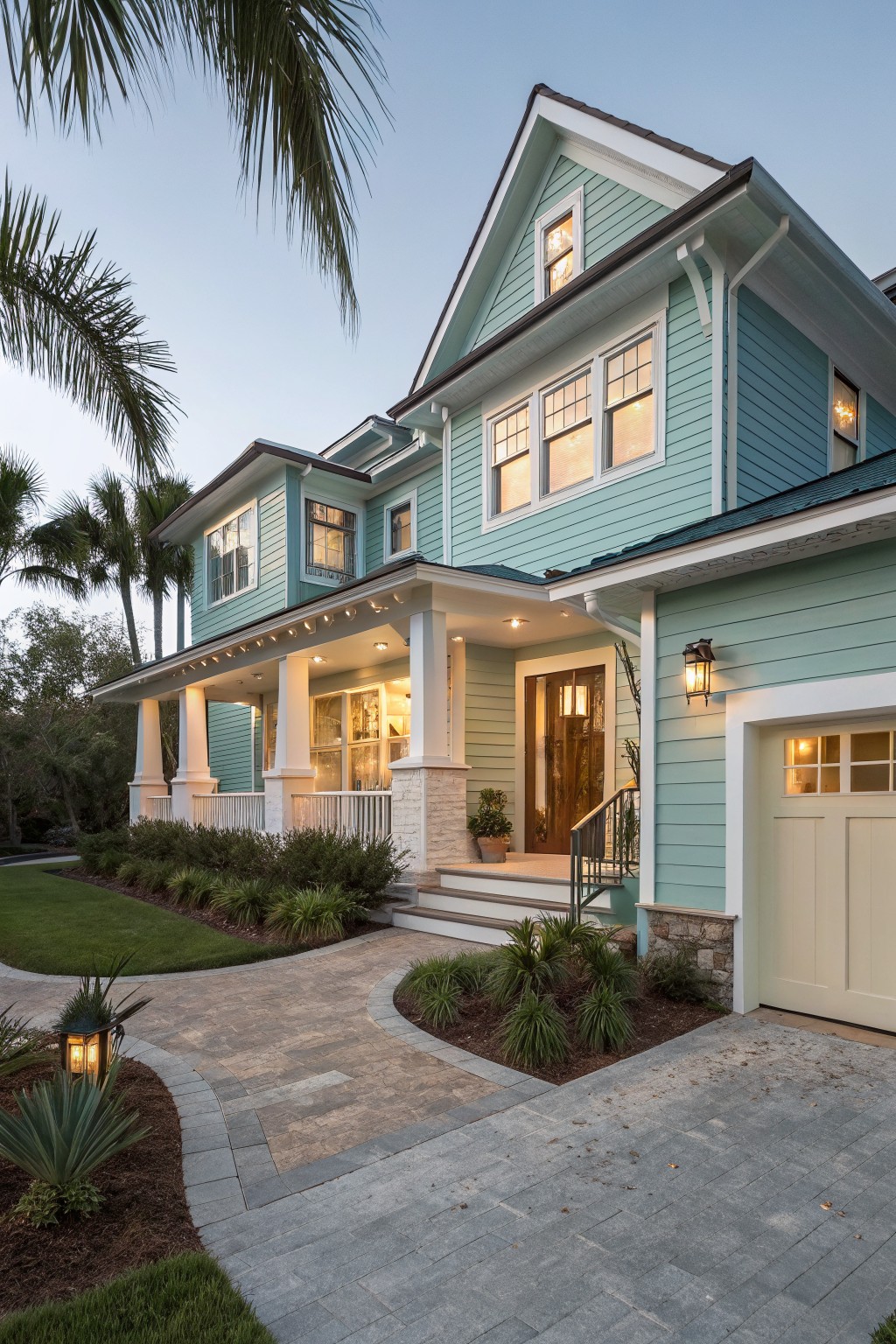 Soft Mint Green Siding
