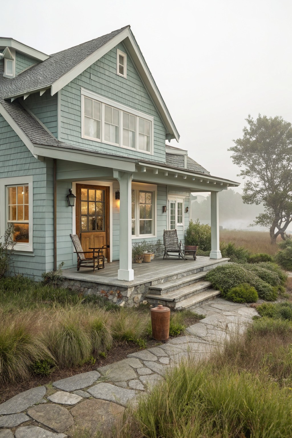 Soft Sage Green Siding