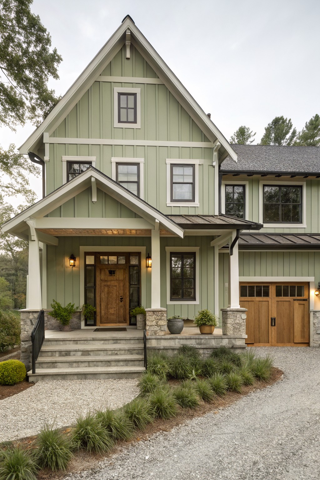 Soft Green Siding