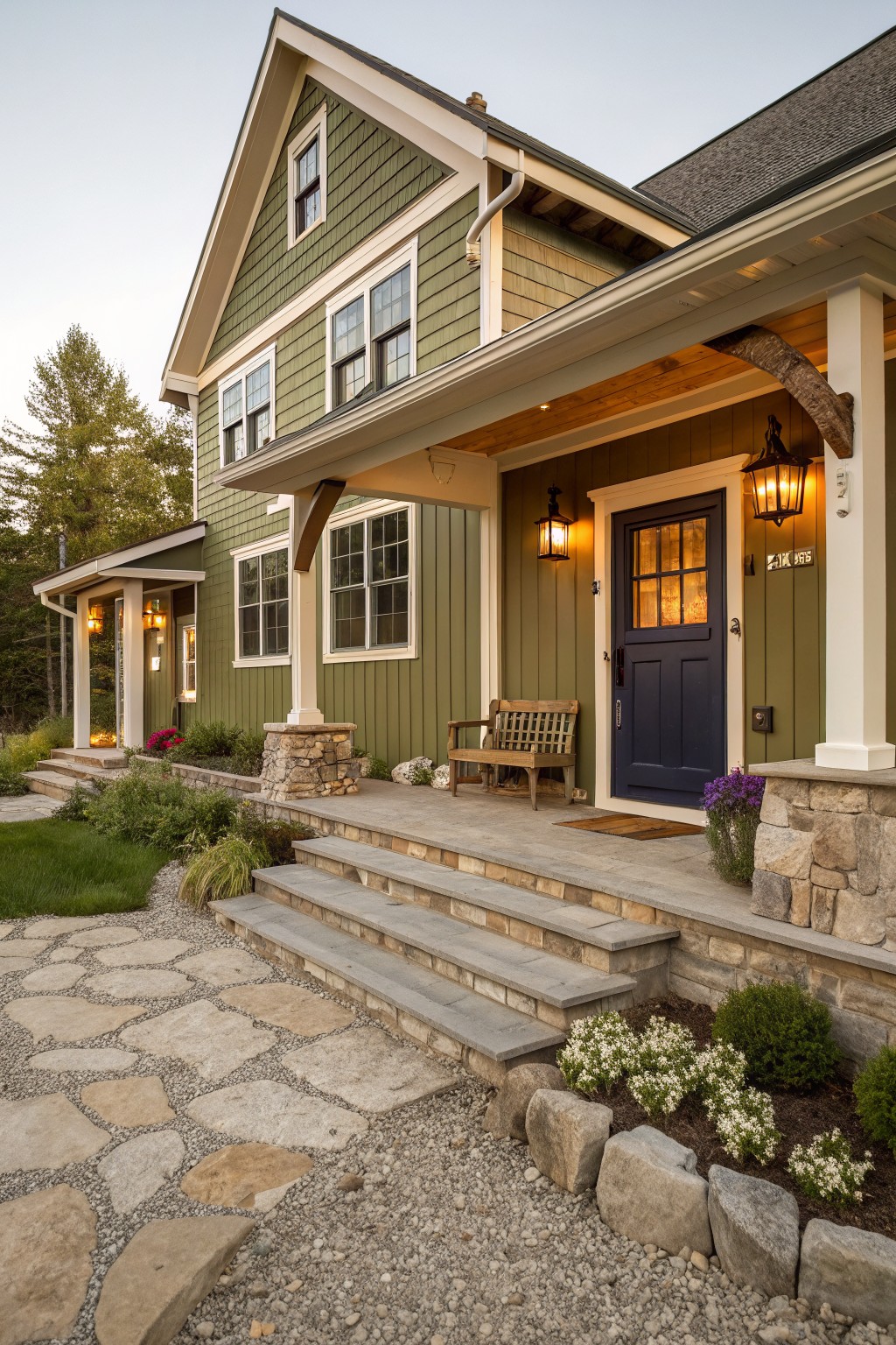 Soft Sage Green Siding