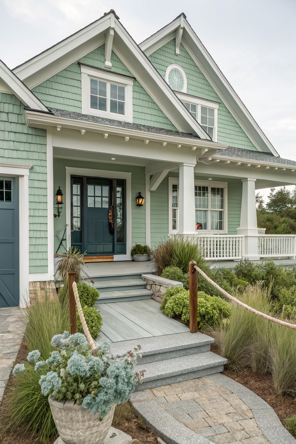 Soft Sage Green Siding