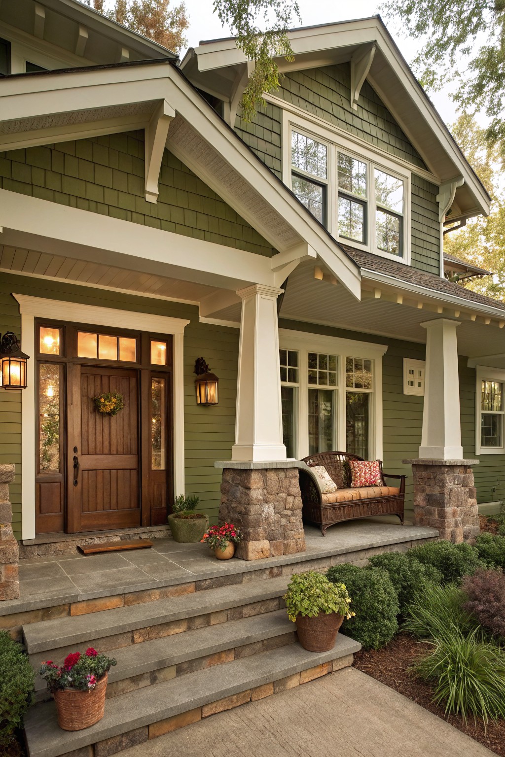 Soft Sage Green Siding