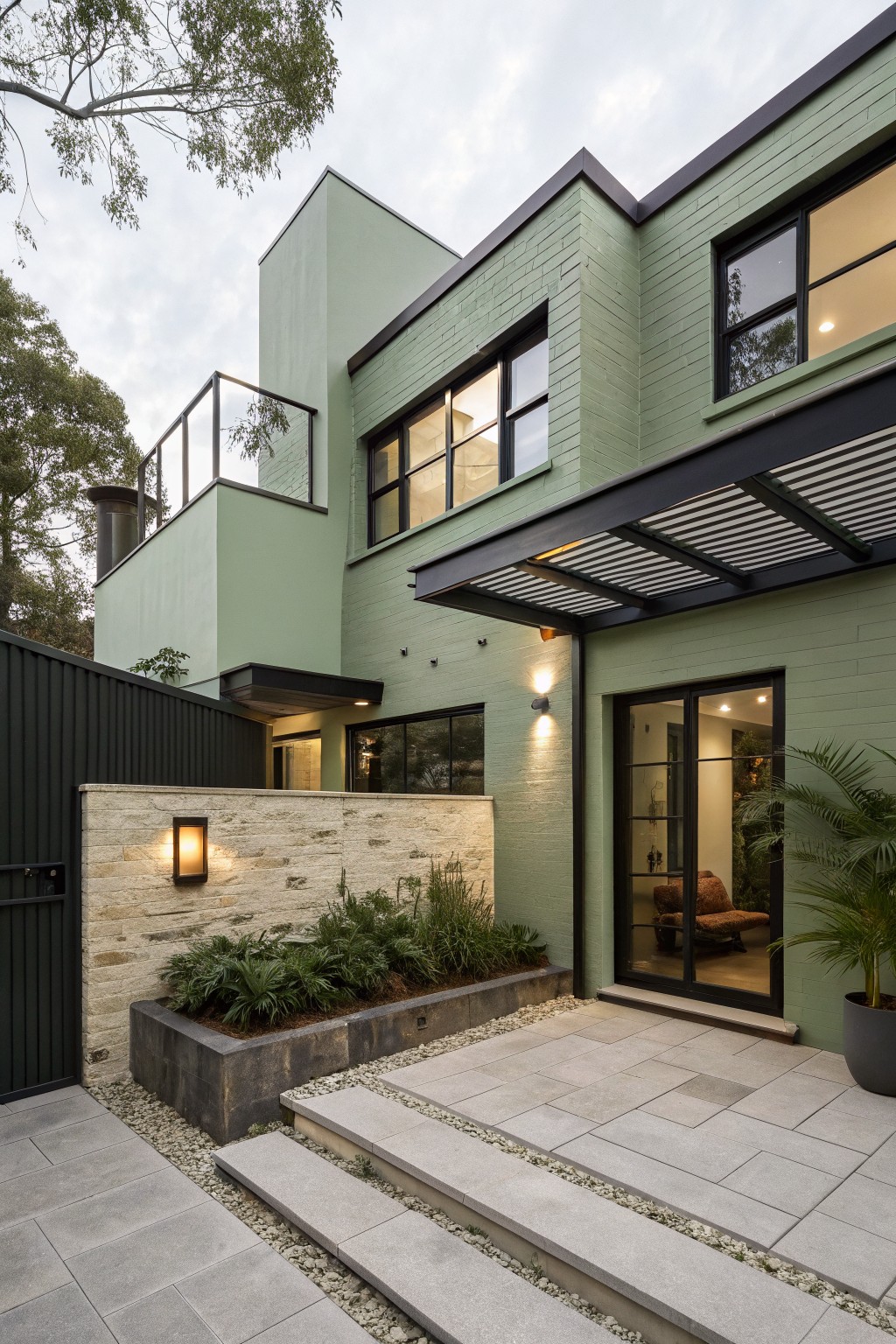 Soft Green Paint That Blends With the Trees