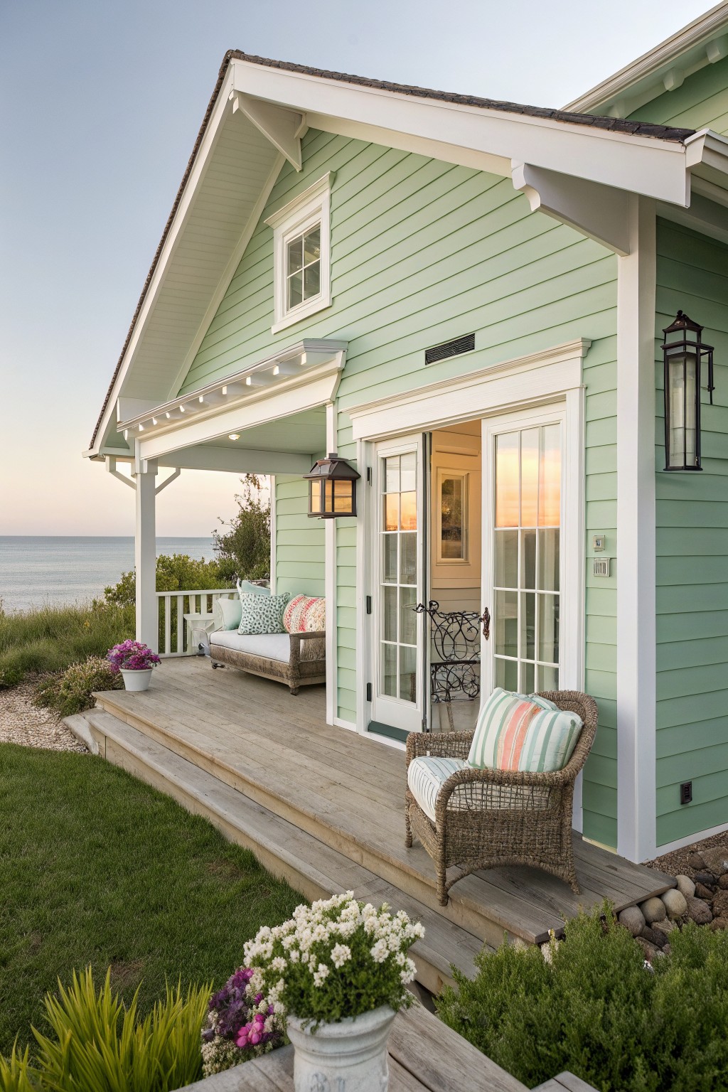 Soft Sage Green Siding