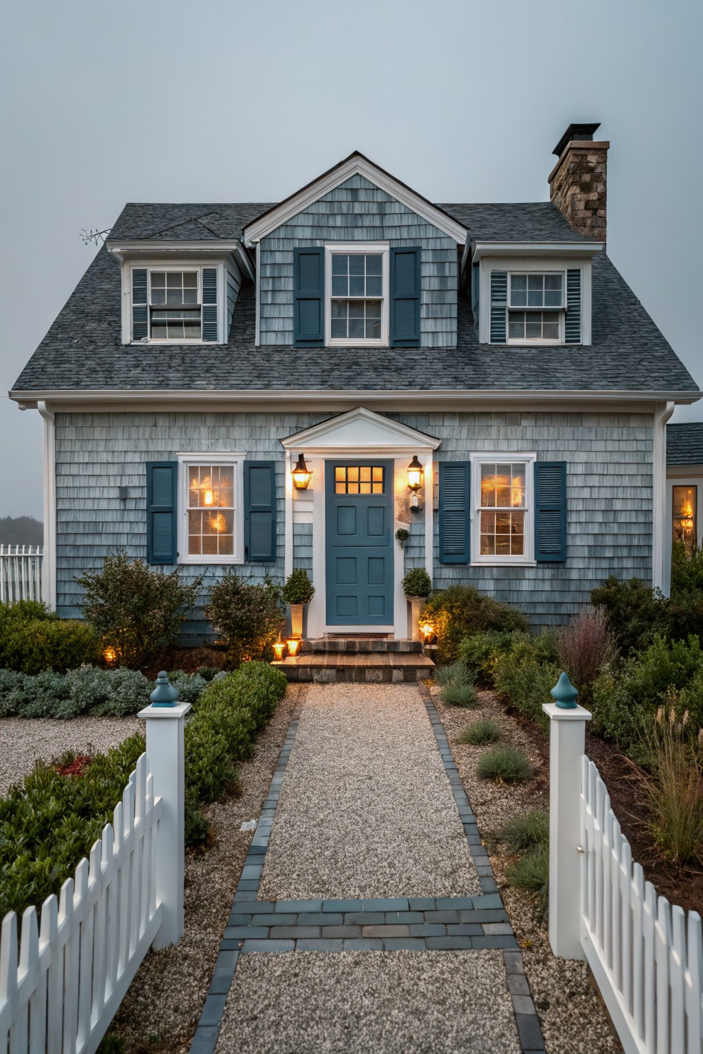 Soft Blue Gray Siding