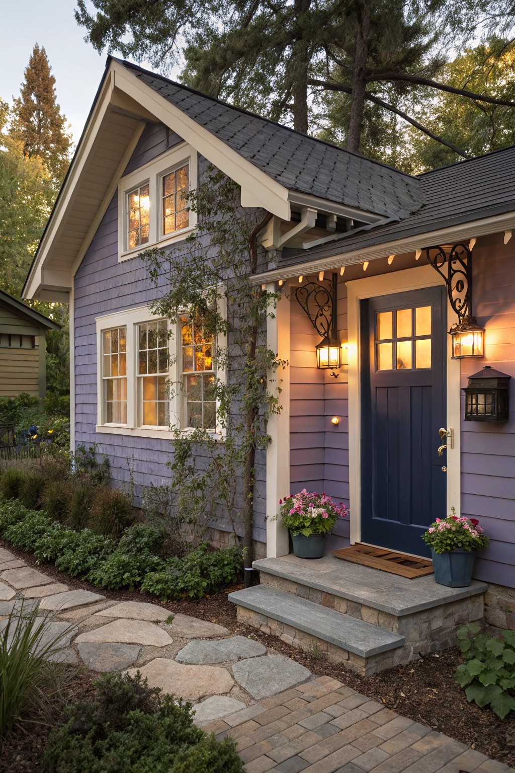 Soft Blue-Gray Siding