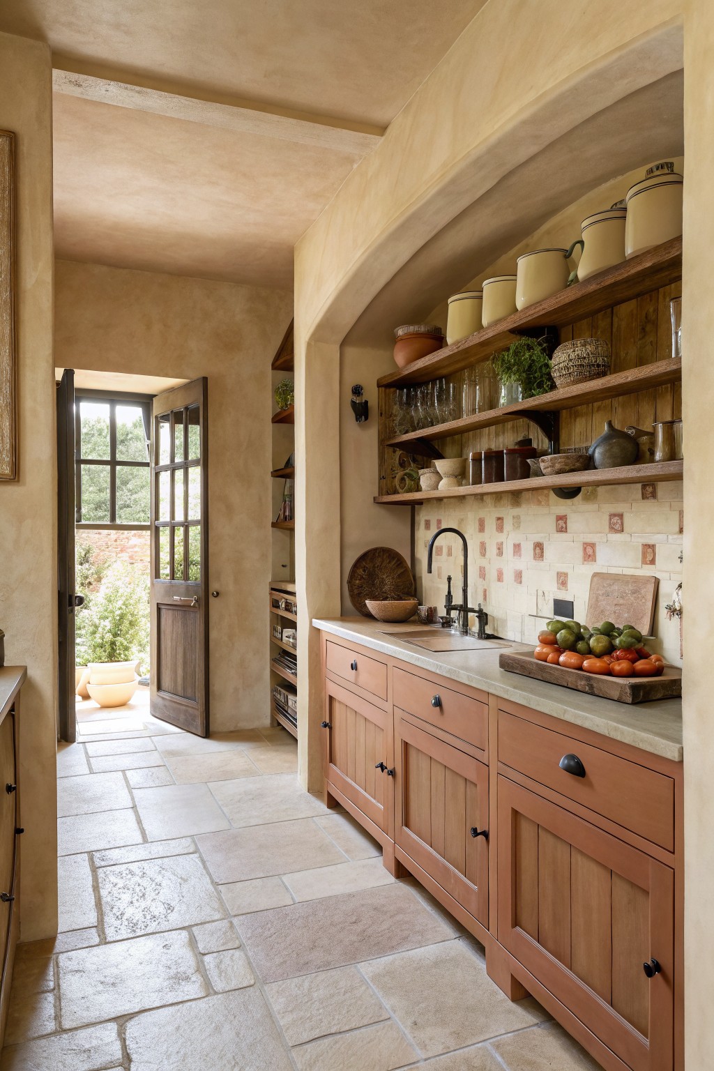 Warm Beige Kitchen Walls