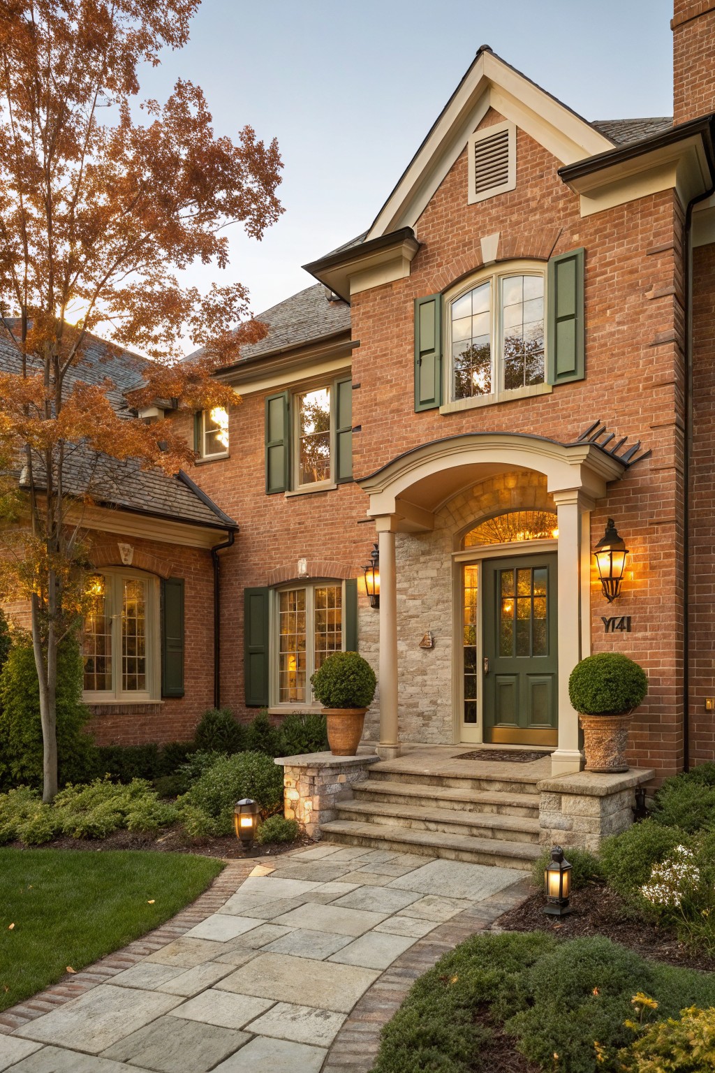 A Deep Green Front Door