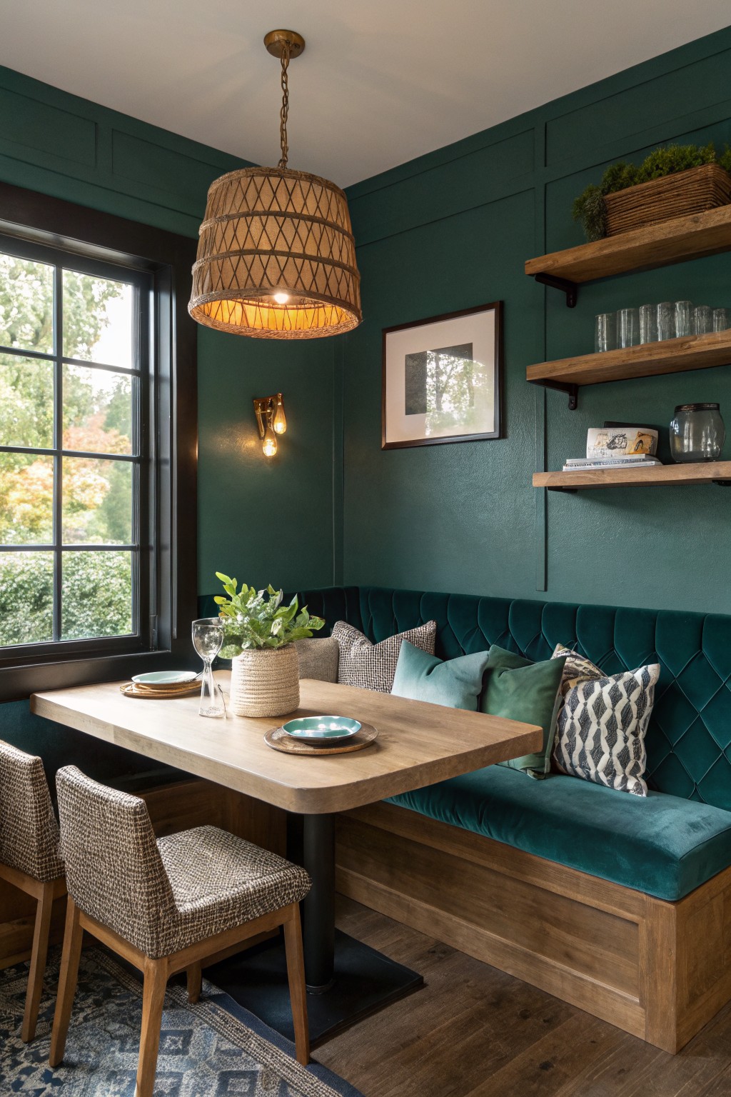 Deep Green Walls