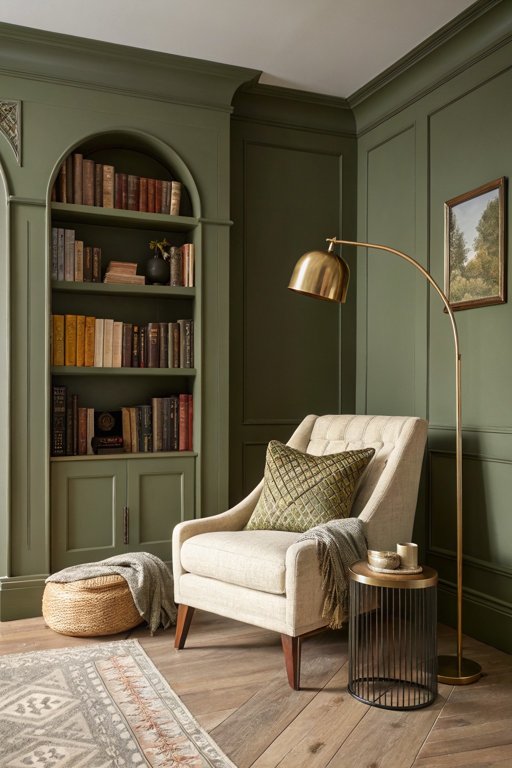 Deep Sage Green Walls