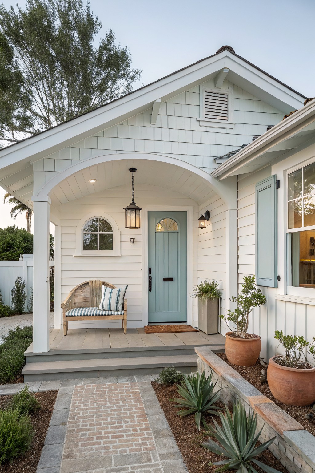 Soft Blue Green Doors