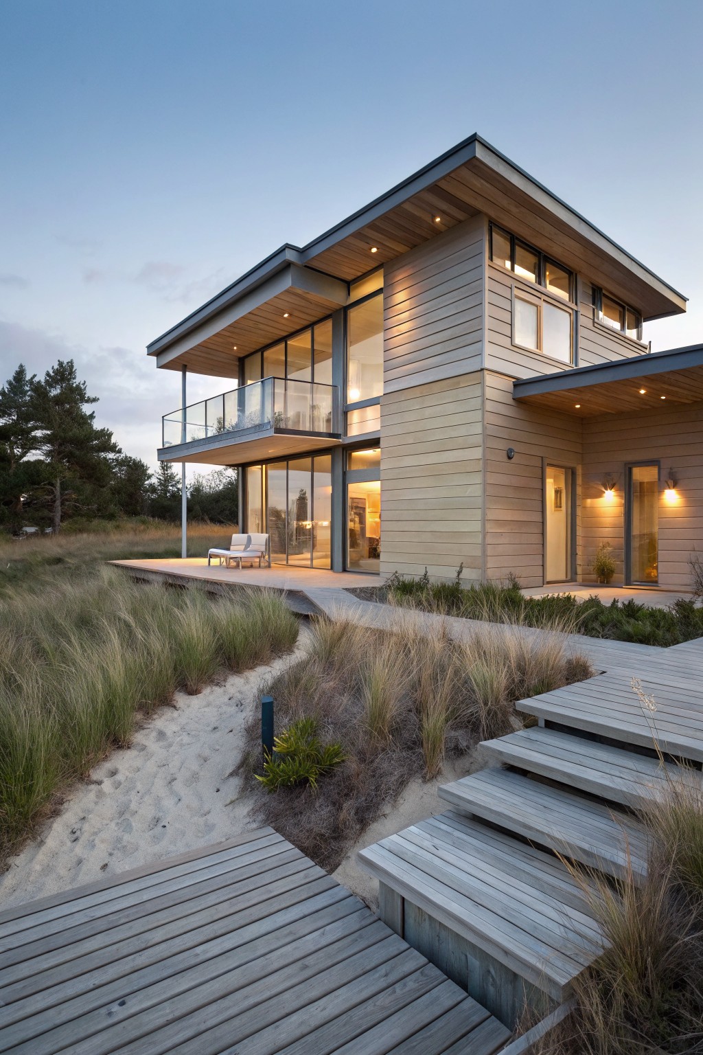 Soft Warm Gray Siding